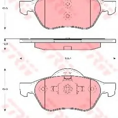 TRW-GDB1540 (FREN BALATASI ON LAGUNA II III 01=> MEGANE II 02=>) (MARKA: TRW) (OEM:410607690R)