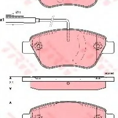 TRW-GDB1654 (FREN BALATASI ON FISLI ALBEA 1.3 JTD PALIO DOBLO LINEA) (MARKA: TRW) (OEM:TRW-GDB1654)