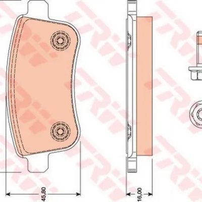 TRW-GDB1791 (FREN BALATASI ARKA FLUENCE 09> MEGANE III 09> MEGANE IV 15> SCENIC III 09> CLIO V 19> CAPTUR II 20> ) (MARKA: TRW) (OEM:440603558R)