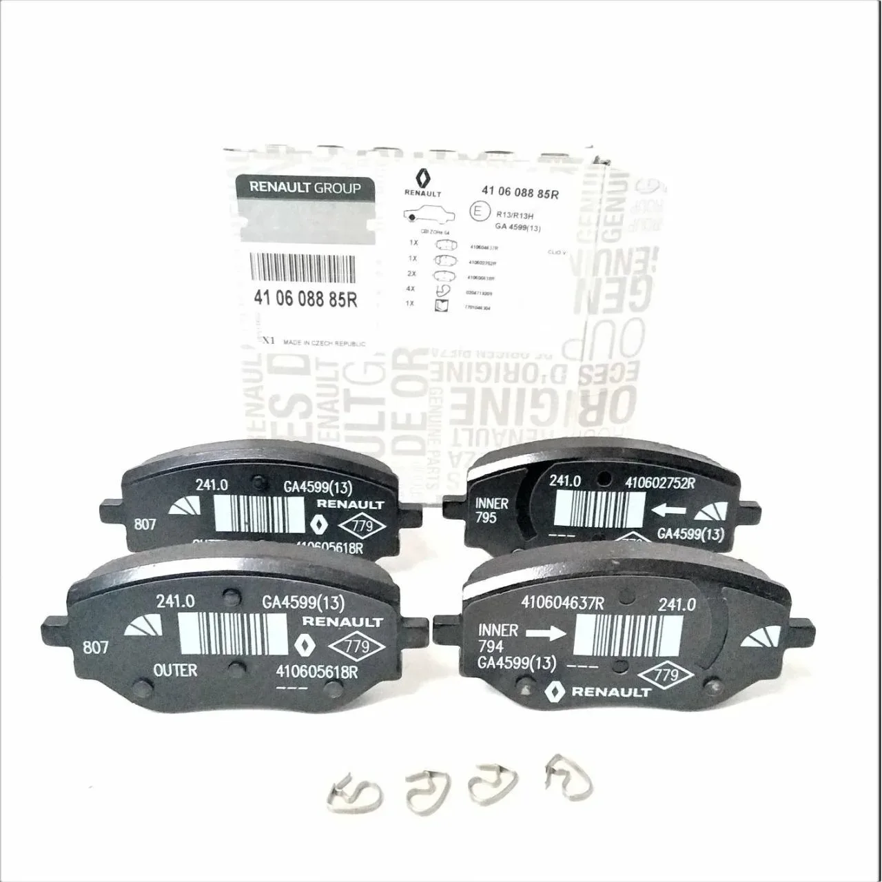 410608885R (ÖN BALATA CLIO V 1.0TCE (100)-1.5 BLUE DCI(85-115)) (MARKA: MAIS) (OEM:410608885R)