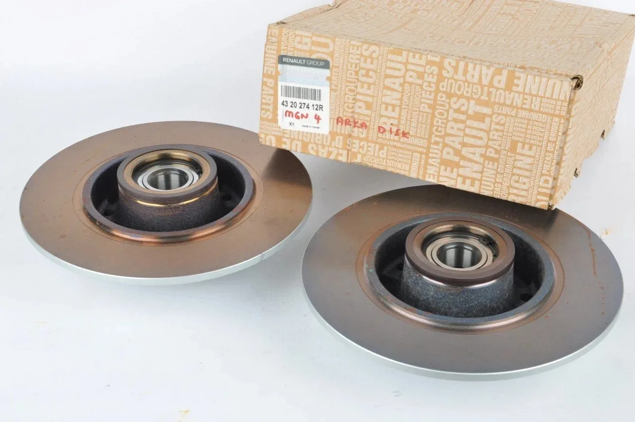 432027412R (ARKA FREN DİSKİ TEK  DELIKSIZ ( BOYALI RULMANLI ) MEGANE IV 16=>) (MARKA: MAIS) (OEM:432027412R)