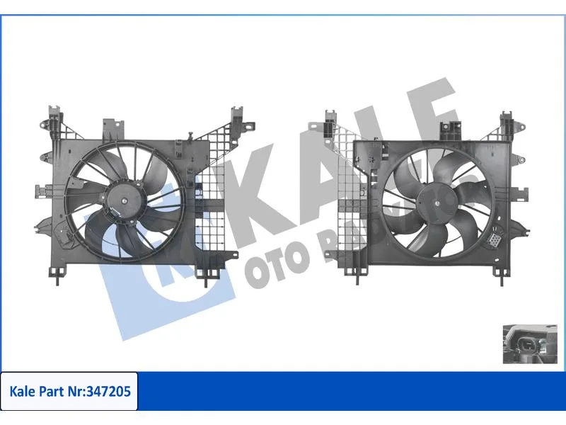 KALE-347205 (FAN MOTORU DAVLUMBAZLI DUSTER 1.5DCI 1.6 16V KLIMALI) (MARKA: KALE) (OEM:214814567R)