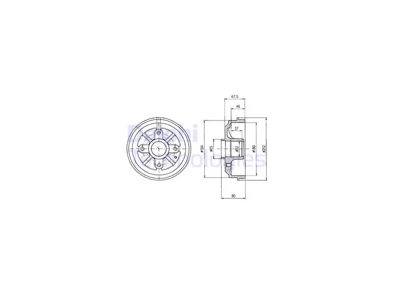 DEL-BF324 (FREN KAMPANASI ARKA AX  SAXO P106 P106 VAN  P206 91=>) (MARKA: DELPHİ) (OEM:DEL-BF324)