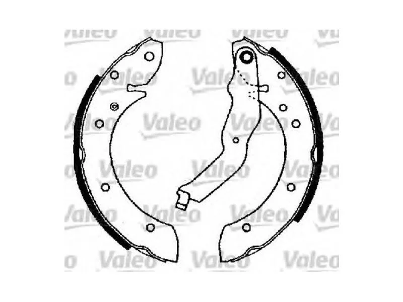 VAL-562587 (PABUCLU BALATA ARKA MEGANE 1.4 1.6 1.9D 2.0 (99-03) LAGUNA 1.8 2.0 (95-01) SCENIC 1.9TDI 2.0 96=>) (MARKA: VALEO) (OEM:7701205339)