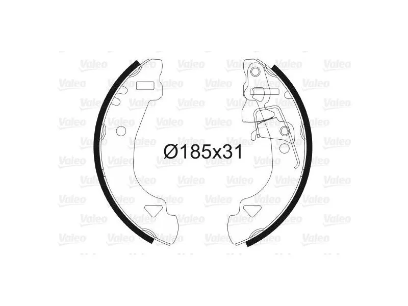 VAL-562583 (PABUCLU BALATA ARKA UNO 70 PANDA (95-04)) (MARKA: VALEO) (OEM:VAL-562583)