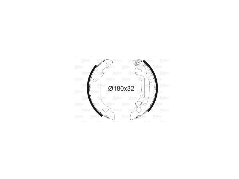 VAL-562061 (ARKA FREN BALATASI PABUCLU PUNTO TEMPRA TIPO) (MARKA: VALEO) (OEM:VAL-562061)