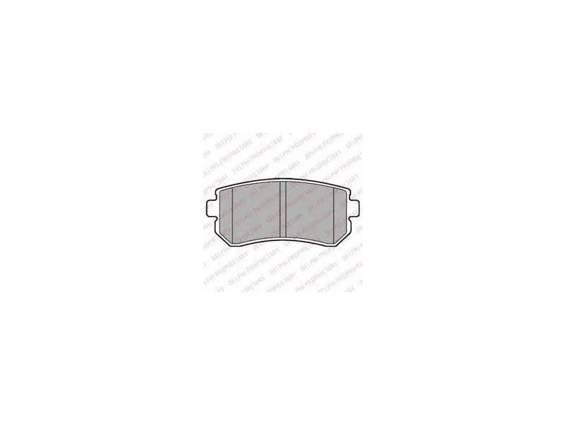 DEL-LP2303 (FREN BALATASI ARKA  ACCENT ERA 1.4 GL-1.5 CRDI-1.6 GLS 11/05=> KIA RIO 02=> KIA CEED 07=> ) (MARKA: DELPHİ) (OEM:DEL-LP2303)