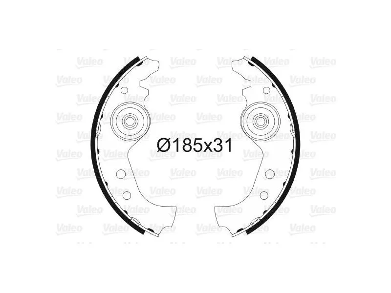 VAL-562761 (PABUCLU BALATA ARKA UNO 60 91-04) (MARKA: VALEO) (OEM:VAL-562761)