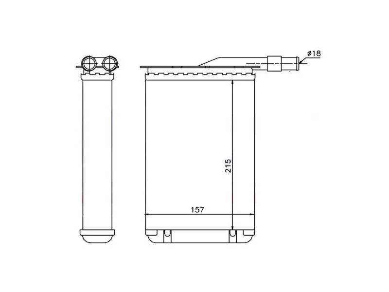ORIS-KRN001032 (KALORIFER RADYATORU R9 R11 EXP (188x157x32) ) (MARKA: ORİS) (OEM:7701027078)