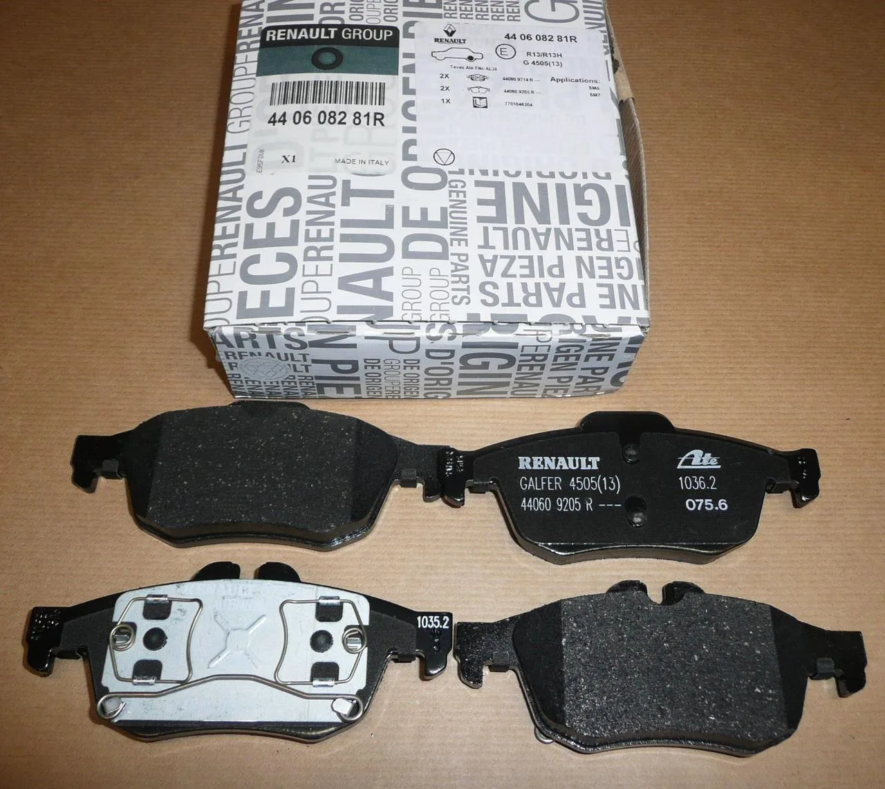 440608281R (FREN BALATA SETİ DİSKLİ FREN LATITUDEL70_)) (MARKA: MAIS) (OEM:440608281R)