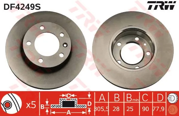 TRW-DF4249S (-) (MARKA: TRW) (OEM:7700314064)