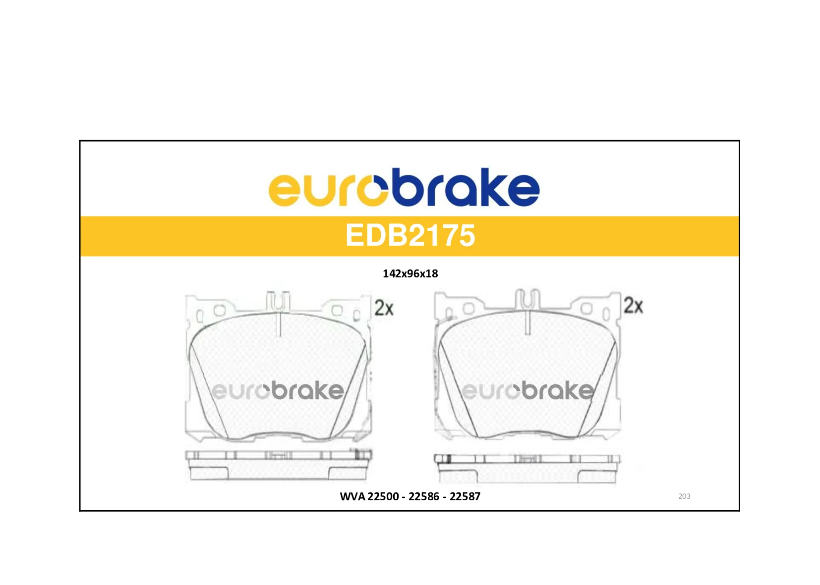 ERB-EDB2175 (FREN BALATASI ON MEGANE IV 1.5 DCI 16=>) (MARKA: EUROBRAKE) (OEM:410605929R)