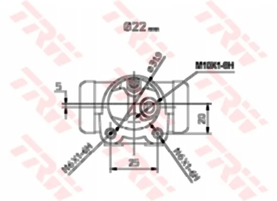TRW-BWH173 (SILINDIR FREN ARKA SOL R9 R11) (MARKA: TRW) (OEM:7701035475)