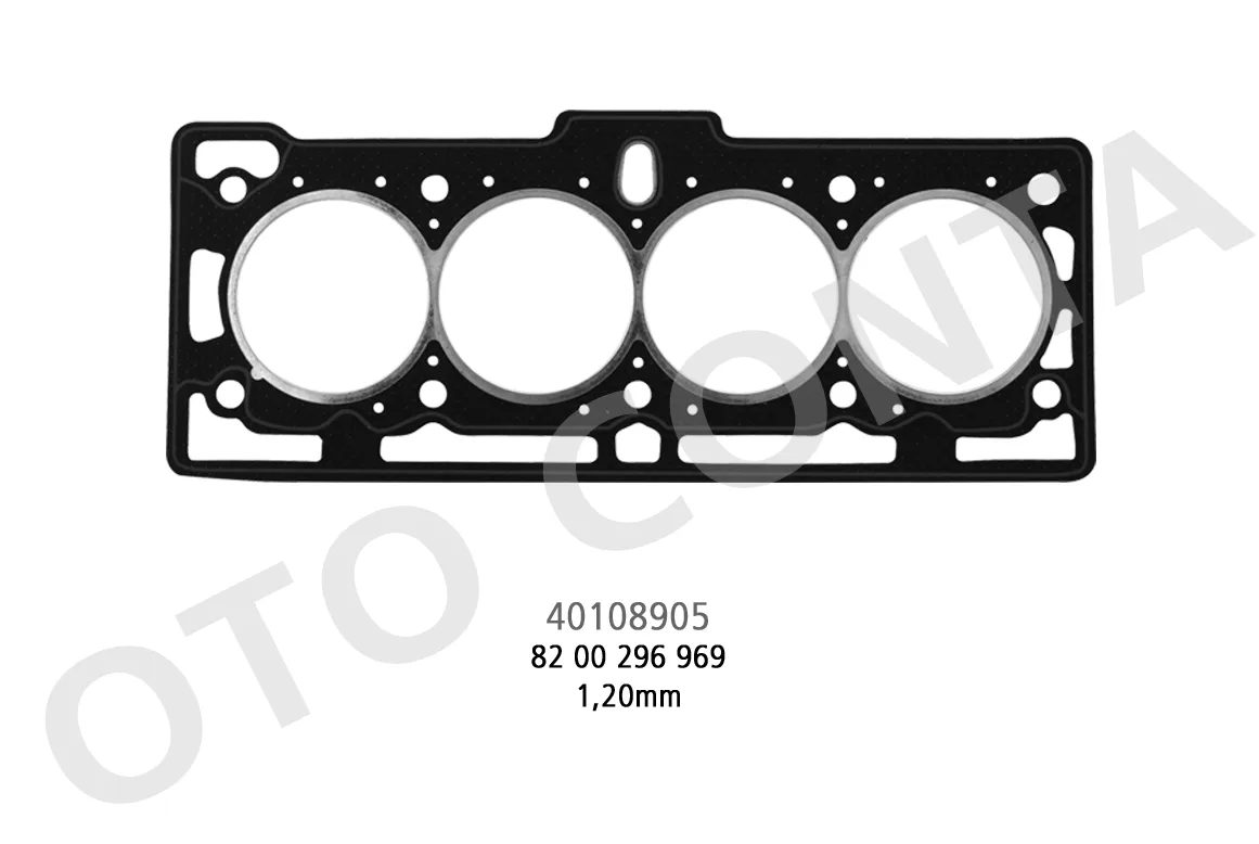 OTC-40108905 (SILINDIR KAPAK CONTASI LOGAN SANDERO KANGOO 1.4 1.6 (K7J 710) 1.20MM SACLI KLINGRIT) (MARKA: OTO CONTA) (OEM:OTC-40108905)
