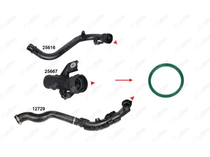 NIFEA-25617 (TURBO BORUSU CONTASI KANGOO II MASTER II MOVANO I QASHQAI INTERSTAR) (MARKA: NIFEA) (OEM:7701067701)