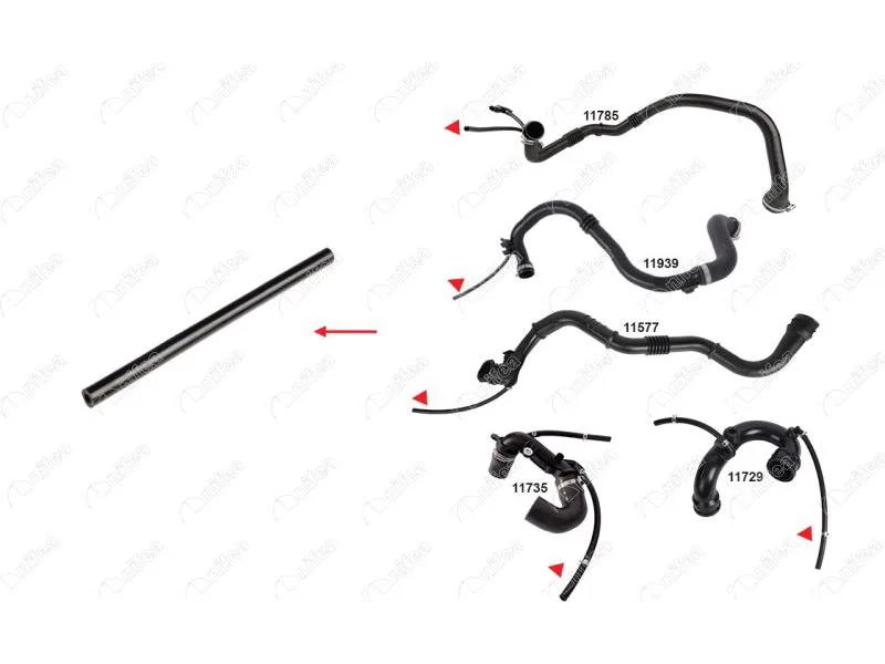 NIFEA-11492 (TURBO HORTUMU CLIO II-MEGANE II-FLUENCE 1.5DCI (04) (MARKA: NIFEA) (OEM:8200166828)