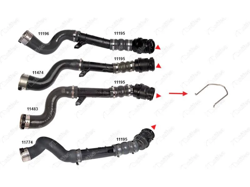 NIFEA-11014 (TURBO BORUSU SEKMANI MEGANE II MEGANE IV CLIO IV) (MARKA: NIFEA) (OEM:144600835R)