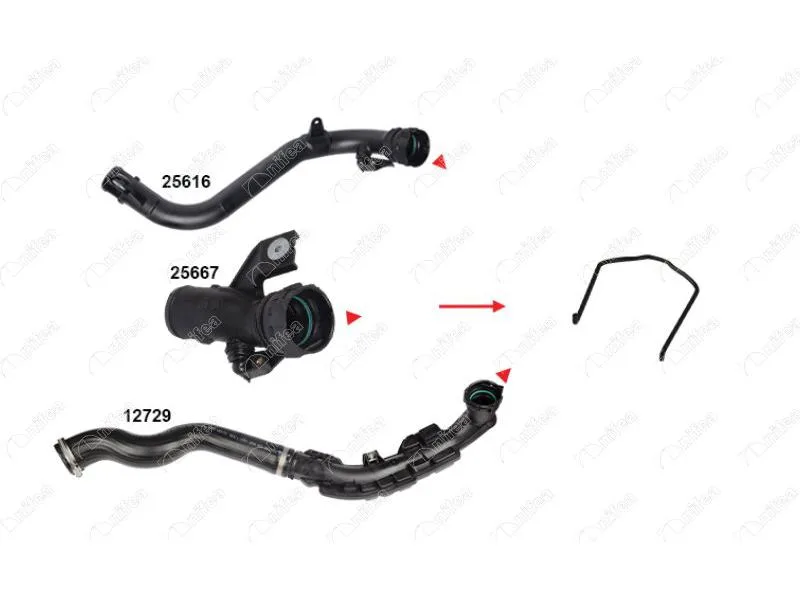 NIFEA-25618 (TURBO BORUSU SEKMANI KANGOO MASTER II MOVANO QASHQAI NV200) (MARKA: NIFEA) (OEM:7701069812)