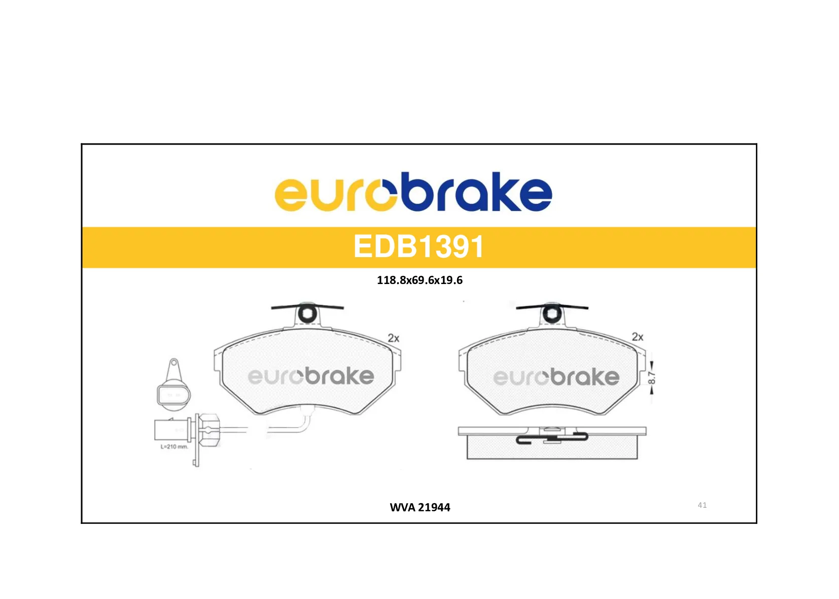 ERB-EDB1391 (-) (MARKA: EUROBRAKE) (OEM:ERB-EDB1391)