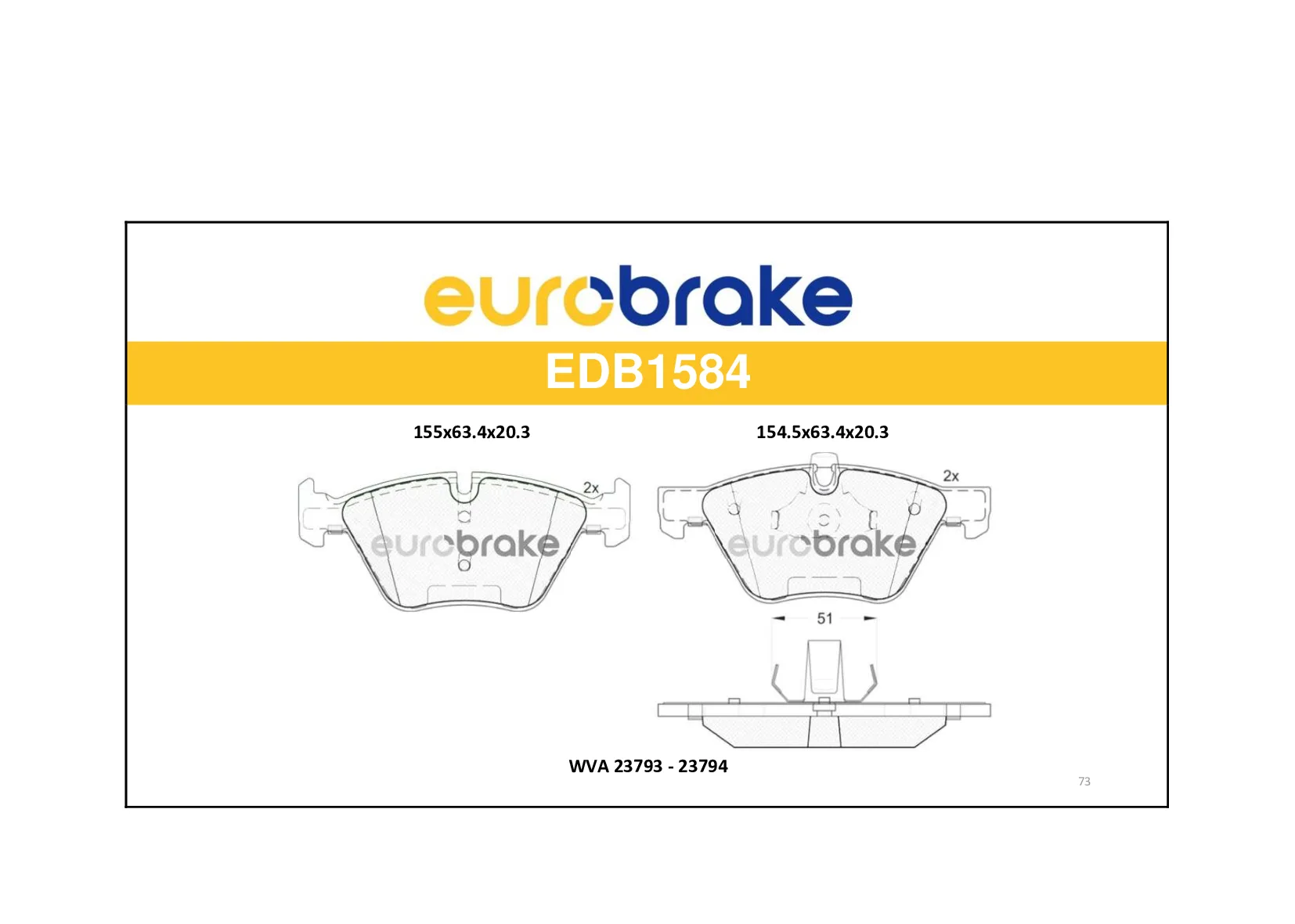 ERB-EDB1584 (-) (MARKA: EUROBRAKE) (OEM:ERB-EDB1584)