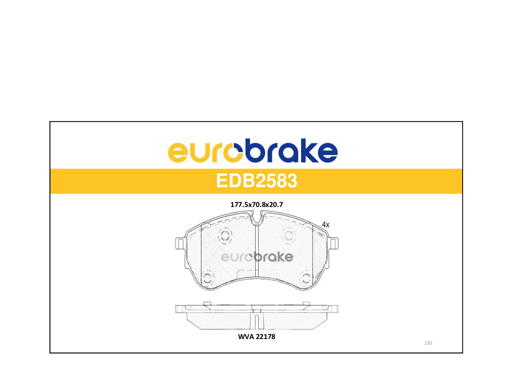 ERB-EDB2583 (-) (MARKA: EUROBRAKE) (OEM:ERB-EDB2583)
