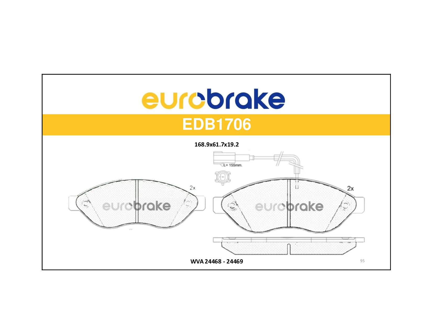 ERB-EDB1706 (-) (MARKA: EUROBRAKE) (OEM:ERB-EDB1706)