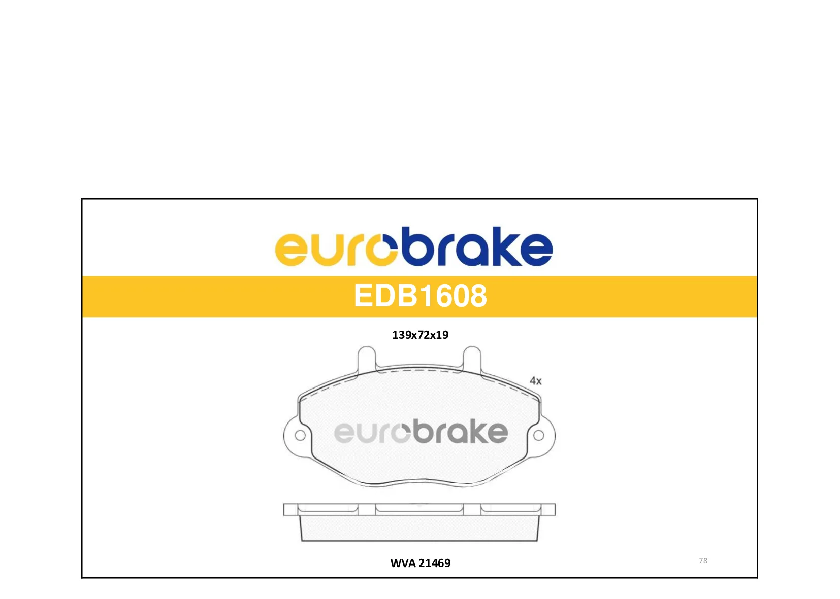 ERB-EDB1608 (-) (MARKA: EUROBRAKE) (OEM:ERB-EDB1608)
