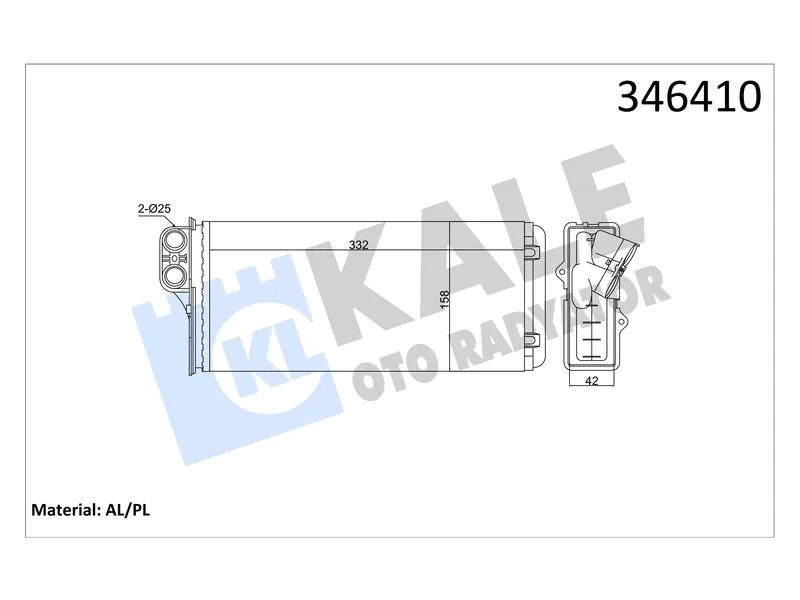 KALE-346410 (-) (MARKA: KALE) (OEM:7701205584)