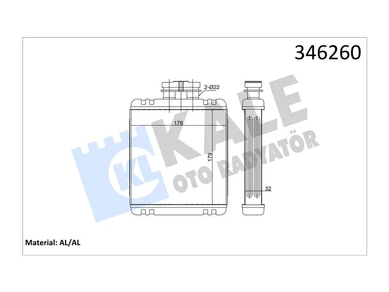 KALE-346260 (-) (MARKA: KALE) (OEM:KALE-346260)