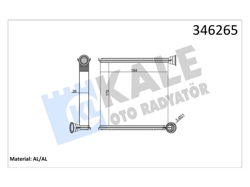 KALE-346265 (-) (MARKA: KALE) (OEM:KALE-346265)