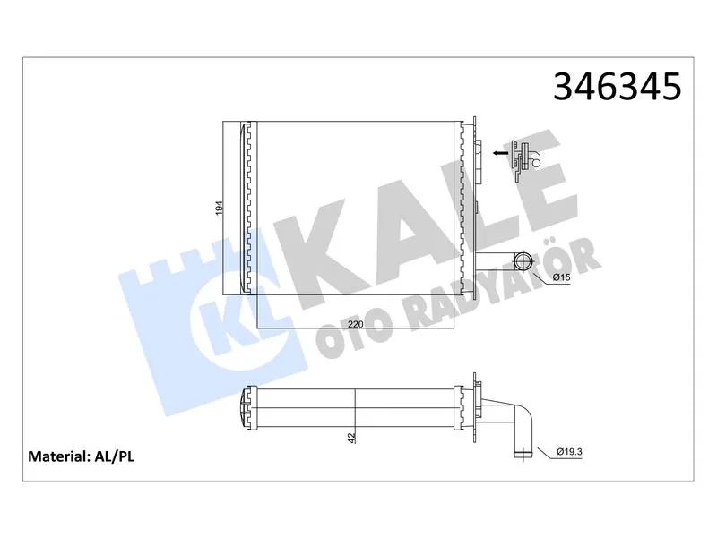 KALE-346345 (-) (MARKA: KALE) (OEM:KALE-346345)