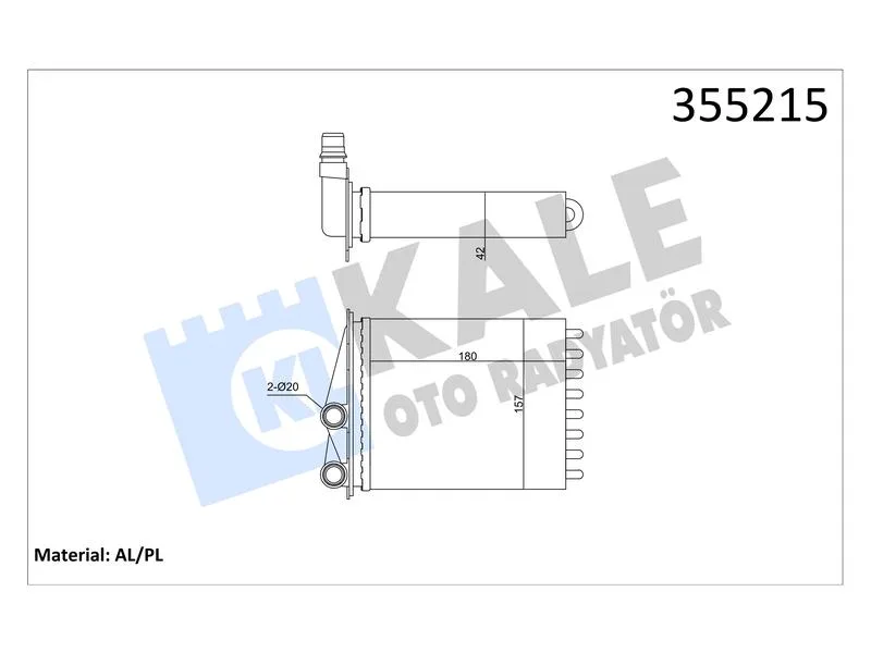 KALE-355215 (-) (MARKA: KALE) (OEM:7701065763)