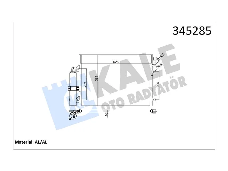 KALE-345285 (-) (MARKA: KALE) (OEM:6001550660)