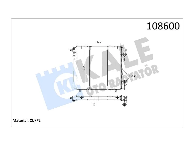 KALE-0509042PA (-) (MARKA: KALE) (OEM:108600)