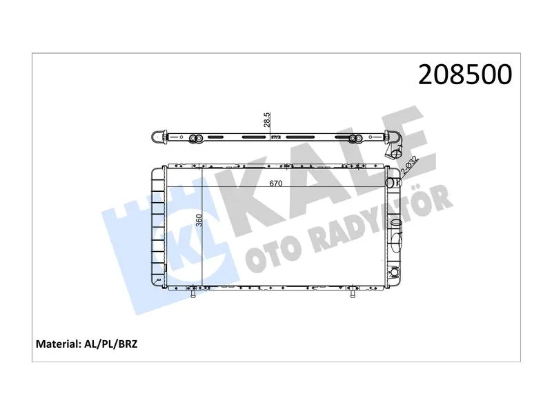KALE-0505081AB (-) (MARKA: KALE) (OEM:7702247464)