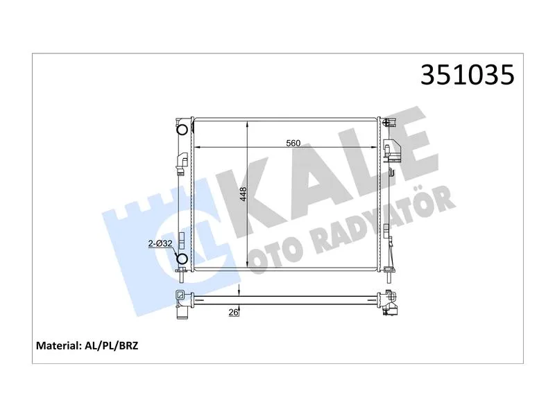 KALE-351035 (-) (MARKA: KALE) (OEM:7700312899)