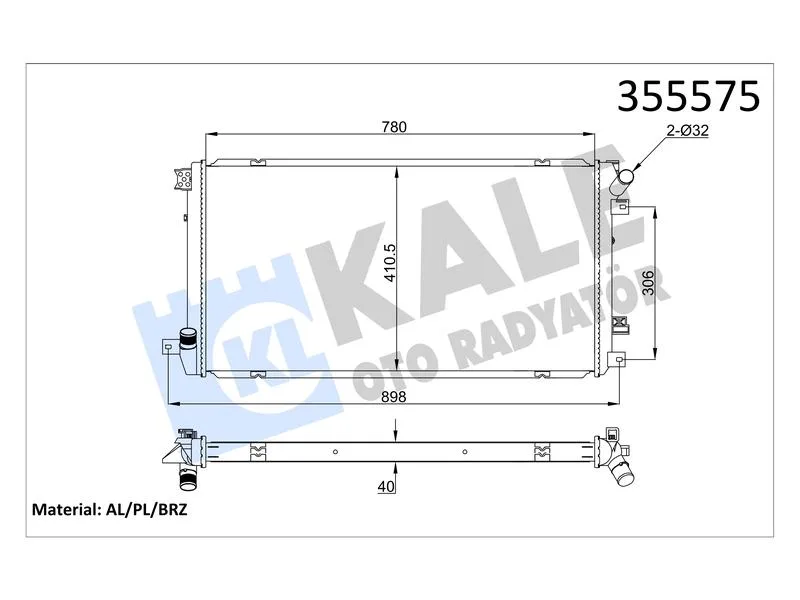 KALE-355575 (-) (MARKA: KALE) (OEM:7701066109)