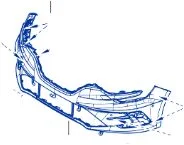Megane 4-IV Ön Tampon Faz2 (2020-2024) 601984810R-601980575R -Renault Mais