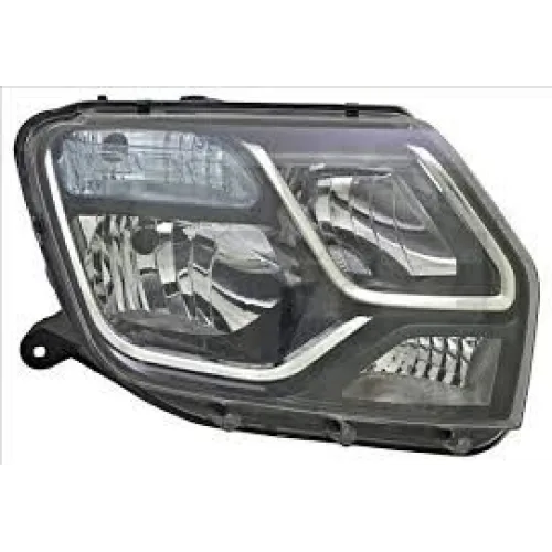 Duster 1-I Sağ Far Lambası (2013-2017) İçi Siyah Nikelajlı 260105828R - Renault Mais